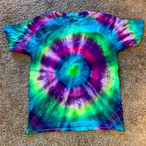 Rainbow Tie Dye T-shirt - Youth M